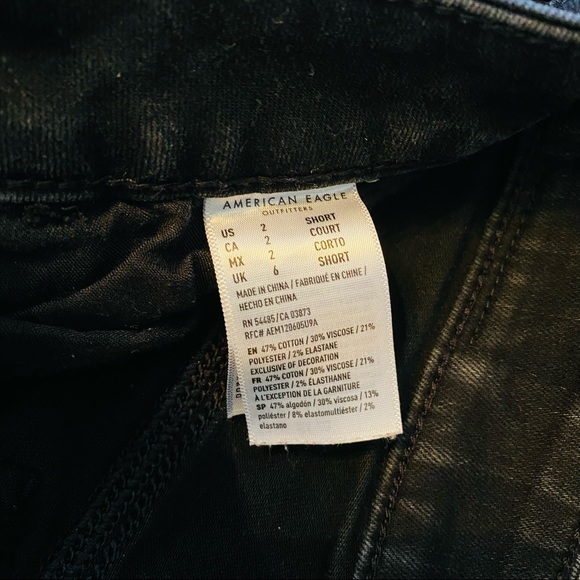 American Eagle Ne(x)t Level Stretch Black High Waisted Jeans - Picture 4 of 4